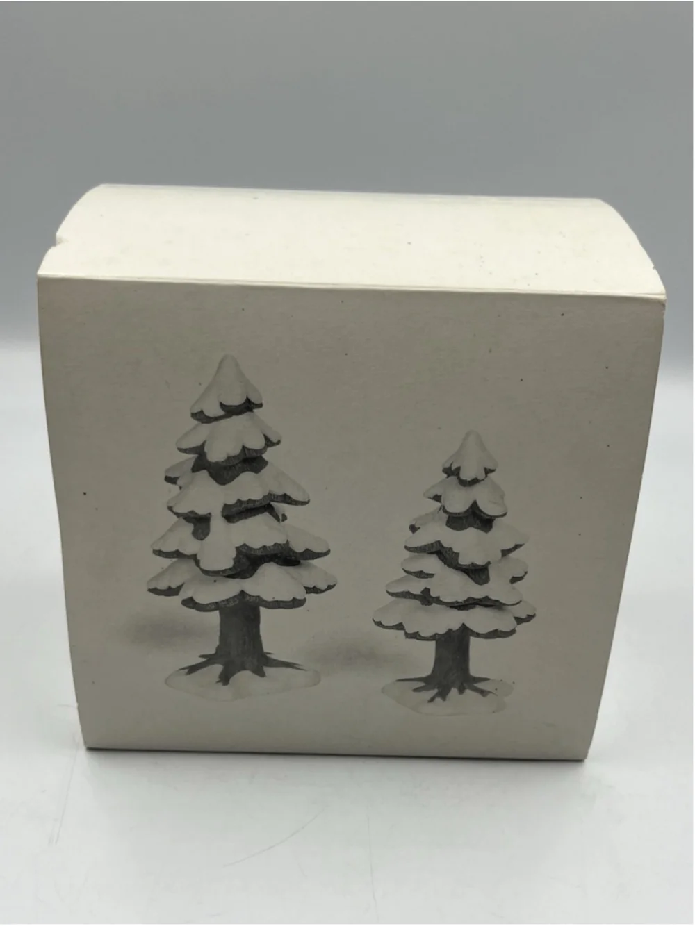 DEPT 56 5251-5 Village Accessories small porcelain pines 2pc see all ,COLLECT